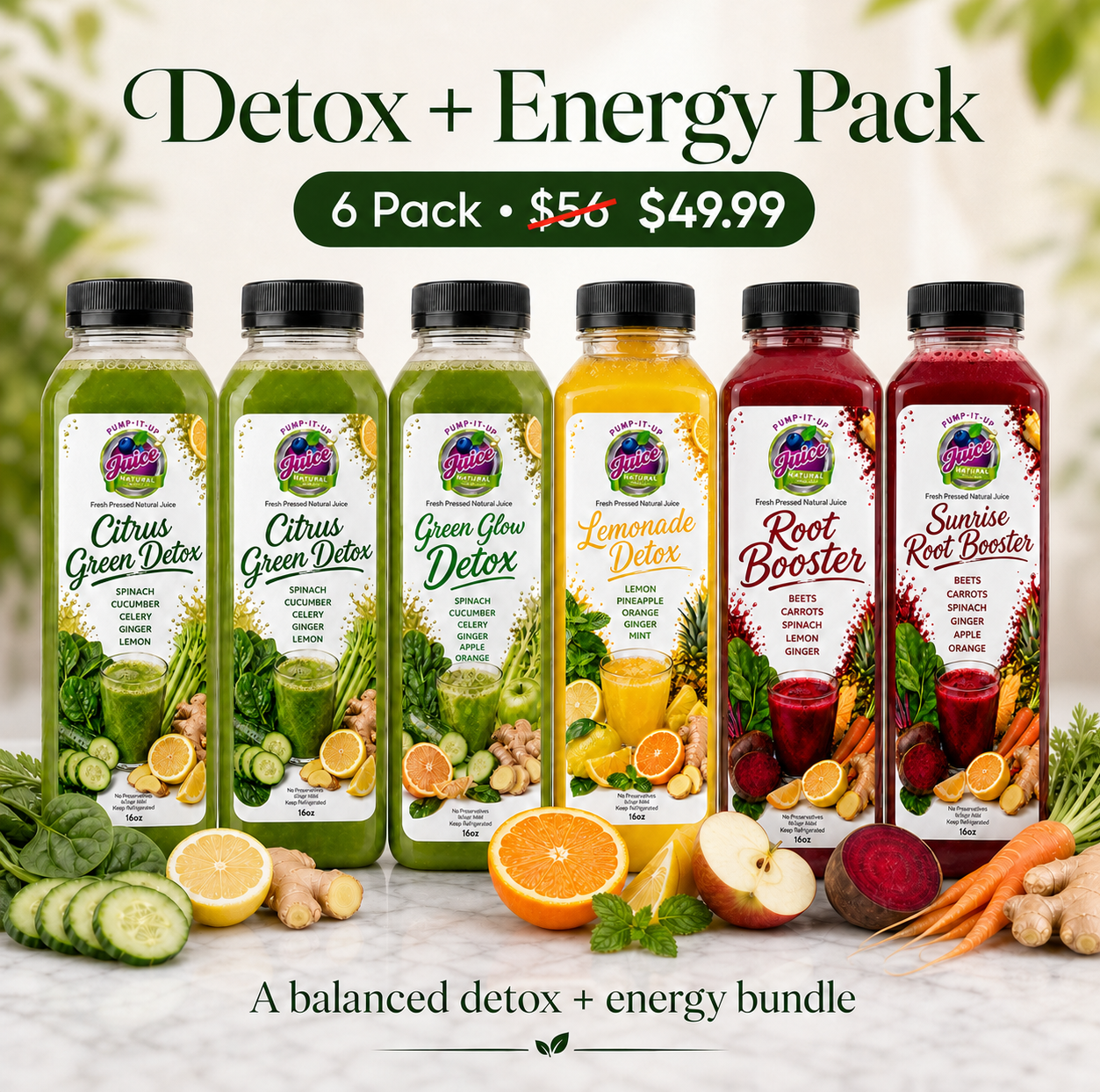 Detox + Energy Pack — 6 Pack
